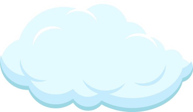 Set of blue sky, clouds.