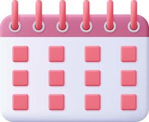 3d Calendar assignment icon