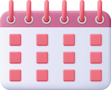 3d Calendar assignment icon