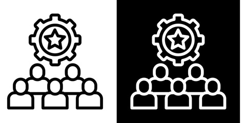 Dedicated Resources  Icon Set White Style Collection
