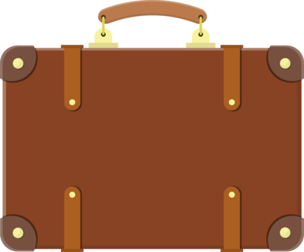 Vintage old travel suitcase. - Powered by Adobe