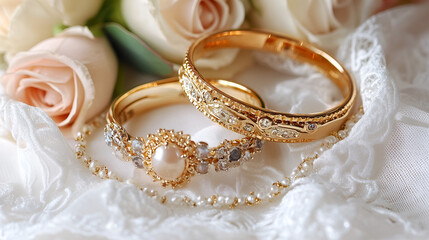 two wedding rings