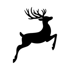 Christmas Reindeer Silhouette