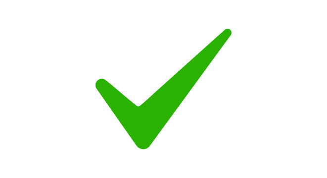 Green Checkmark Icon – Clean Approval Tick Symbol Vector - green check mark