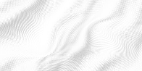 Dot white gray wave light technology texture background. Abstract big data digital concept. 3d rendering.