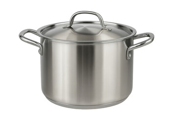 Stainless steel stockpot with lid, kitchen cookware for cooking, boiling, and preparing large meals