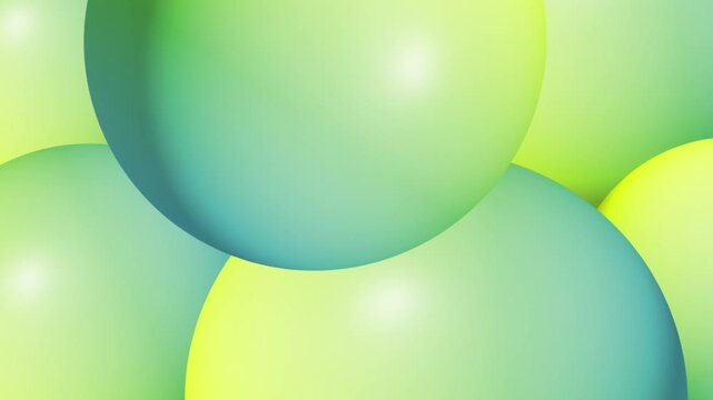 Soft glowing overlapping spheres gradient abstract 3d modern background