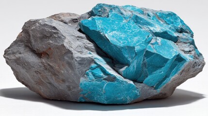 Obraz premium mineral stone isolated on white background