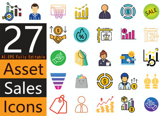 High-Quality Minimal Asset Sales Vector Templates for Digital and Print Media