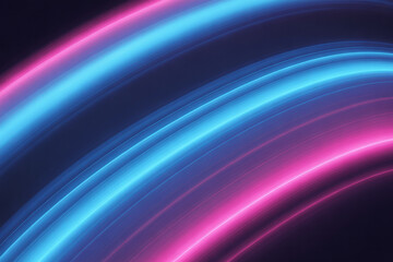 Dynamic glowing neon light streaks in vibrant blue and pink hues creating a modern abstract futuristic energy flow perfect for technology or gaming visuals