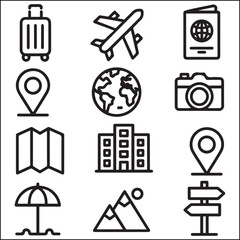 People and teamwork line icons collection. icon set in a flat design. Thin outline icons pack. Vector illustration EPS10, black and white coloring pages.