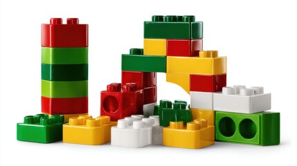 Naklejka premium wooden toy blocks