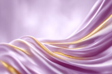 Naklejka premium Elegant Silk Drape: The satin cloth is a gentle dance of light and shadow, highlighting the luxury and fluidity of the fabric. The image exudes a sense of peace and sophistication.