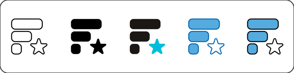 Obraz premium Rate Icon Pack Multistyle Editable Stroke