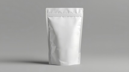 white food bag , chips, snacks, candy , A white empty snack bag for food packaging , Blank white food pouch