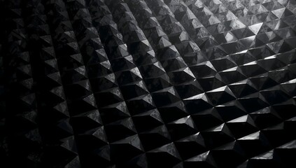 a textured surface with a repeating geometric pattern that creates a sense of depth and dimension, with light and shadow enhancing the visual appeal