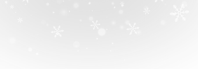 Transparent snow overlay with Christmas snowflake elements and holiday shine