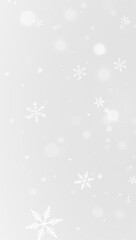 Christmas snowflake background with winter storm and magical snow overlay