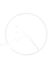 Fiber optic tight buffered cable structure isolated on white background. Set of cable wires in cut isolated on white background. Vector realistic 3d illustration