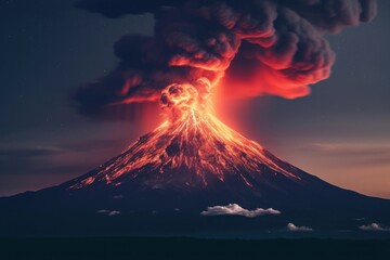 Nature background volcano mountain outdoors.