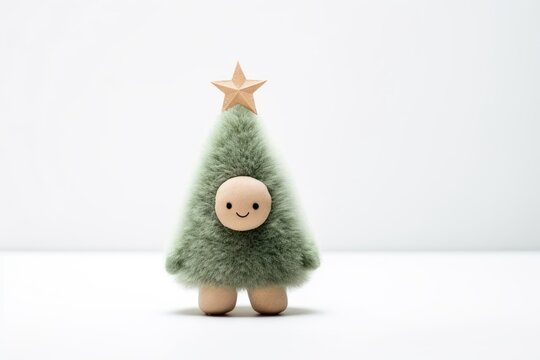 Stuffed doll cfristmas tree christmas snowman cute.