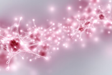 Neural Network: Capturing the intricate beauty of the biological process, this image depicts a delicate network of neurons, symbolizing the essence of communication and human thought, bathed in soft.