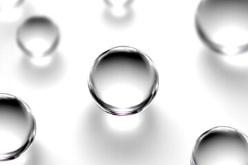 Transparent Spheres: Capturing the essence of purity and clarity, these transparent spheres create a minimalist and modern composition, reflecting light and offering a sense of depth and dimension.