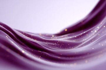 Abstract Waves of Elegance: Captivating curves of a rich, velvety fabric dance, scattered with subtle flecks of light, set against a soft backdrop that enhances the texture. 