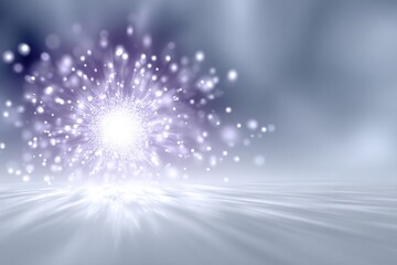 Abstract Burst of Light: A mesmerizing display of radiant particles explodes with energy and brilliance, illuminating the landscape with ethereal glow. 