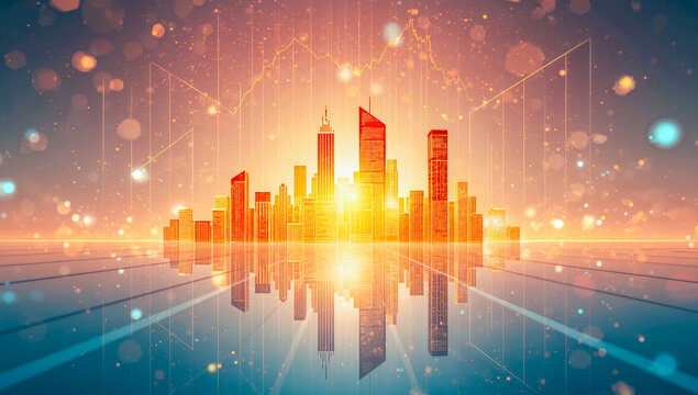 Cityscape skyline buildings architecture urban landscape modern design