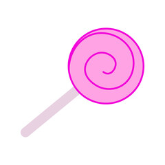 Candy colors icon on whie background