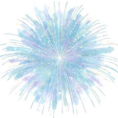 Abstract burst of light and color