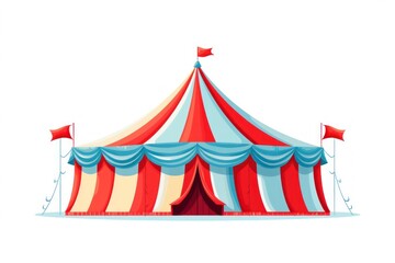 Fototapeta premium Circus tent architecture celebration recreation.