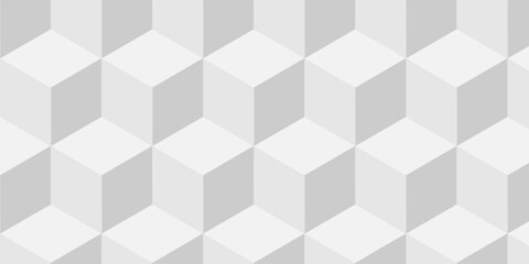 Obraz premium Cubic pattern and seamless cube grid hexagon technology background. Geometric pattern illustration mosaic, square and triangle wallpaper. 