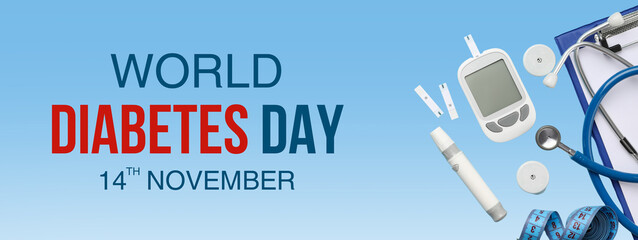 Diabetes Day visuals: devices and awareness materials