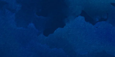 Abstract watercolor background in navy blue tones. Artistic night blue background © Nadezda Kostina