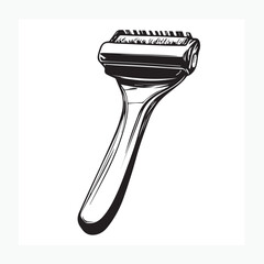 vector illustration of a shaving razor