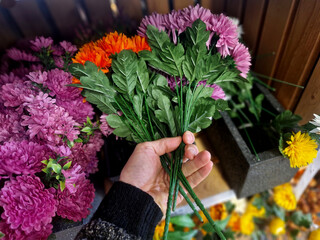 Plastic artificial flowers are used primarily as maintenance-free and durable decoration in interiors, exteriors and places of worship where live plants require constant care or would not survive.