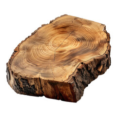 Unique transparent wooden slice for decoration or craft use