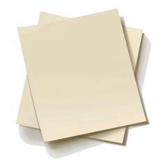 Blank sheets of paper isolated with transparent background