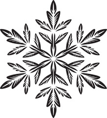 PrRealistic Frozen Ice Crystal: Intricate Christmas Design Elementint
