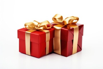 Elegant red gift boxes