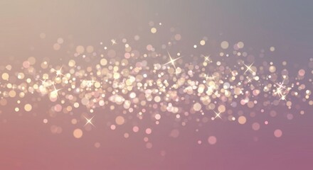 Elegant bokeh effect with sparkling lights on a soft gradient background creating a magical and