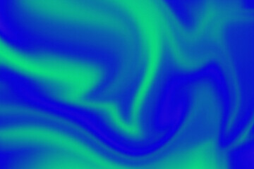 Vibrant electric blue and neon green fluid abstract background, dynamic swirling motion creating a mesmerizing, modern, and energetic visual.