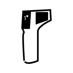 vector illustration of a infrared thermometer