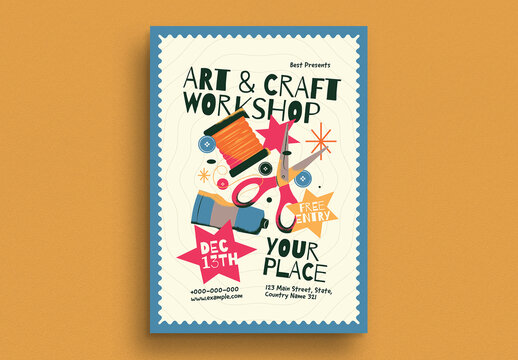 Art & Craft Workshop Event Flyer