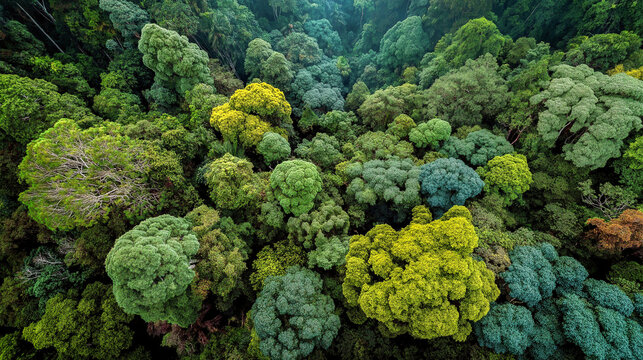 dense forest canopy - Powered by Adobe