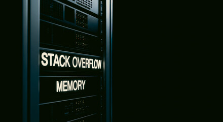 A data server cabinet, a digital hub.