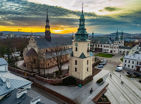 Cathedral and National Museum in Kielce, Poland