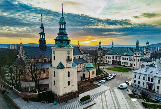Cathedral and National Museum in Kielce, Poland
